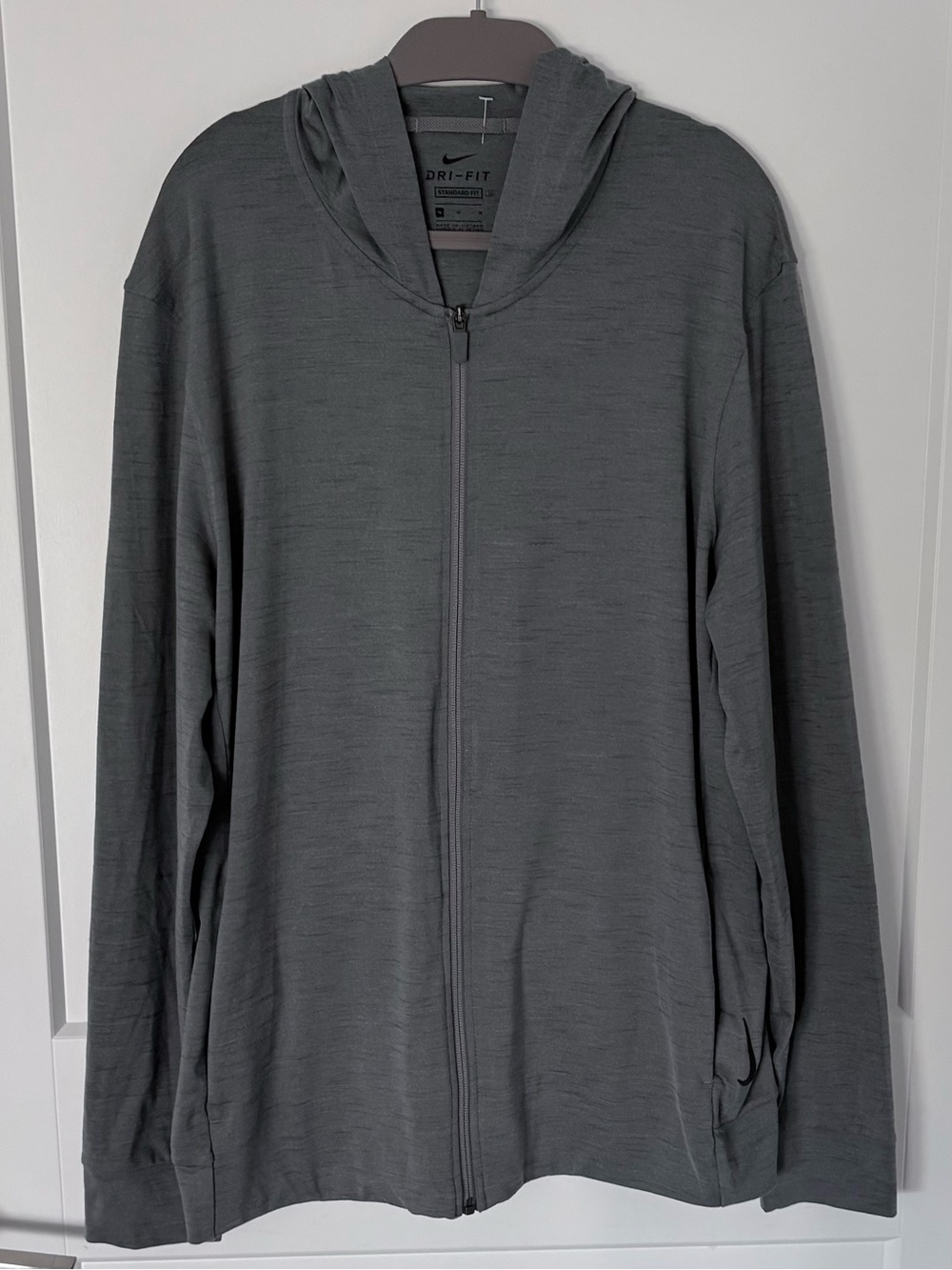 Nike Men's Yoga Dri-FIT Full-Zip Hoodie & Joggers Tracksuit Set Gray M - NWOT
